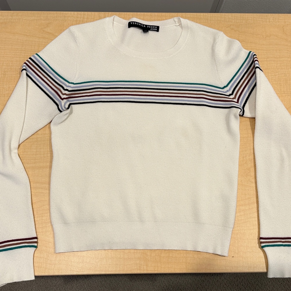 Veronica Beard White Sweater Medium